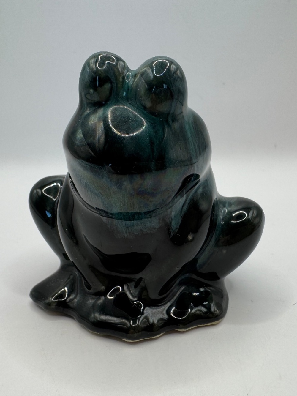 Ceramic Frog Figurine || Blue Mountain Pottery Inspired || Vintage Ceramic